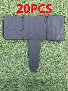 20pcs Grey Stone Pattern Plastic Garden Border Edging - Easy To Install Decorative Fence For Yard, Lawn And Balcony, Perfect For Flowerbed And Landscape Boundary - Multicolor - View 14