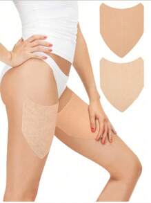 20/10pcs Anti-Chafing Thigh Bands, Prevent Unseen Chafing And Friction For Men And Women In Summer. Friction-Resistant Elastic Patch For Comfortable And Protected Thighs And Calves, With Waist Belt And Transparent Waterproof Adhesive Sticker