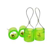 1 pieza Objetivo de campana colgante para práctica de tiro con tirachinas para exteriores, campanas transparentes, regalo de fiesta y cumpleaños para hombres y mujeres