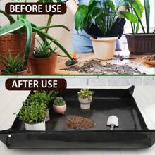 Black Foldable Copper Buckle Gardening Mat Garden Balcony Planter Planting Planting Soil Changing Mat Organising Patio Outdoor Tools