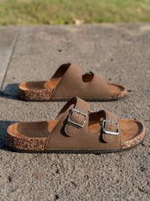 Men's Slip-On Slippers, Waterproof Anti-Slip Thick Sole Durable Fashion Versatile Casual Slides