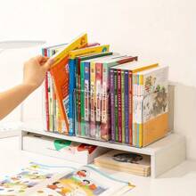 3pcs Transparent Desktop File Organizer - Multi-Purpose Bookshelf & Stationery Storage Box With Non-Slip Base, Clear Acrylic Document Holder - For Office Desk, Home Study, School Supplies Organization - Modular Paper Tray - Workspace Declutter Tool - Book Display Stand - Office Essentials - Minimalist Desk Organizer,Back To School