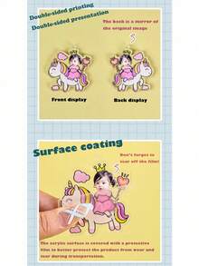 1 件“爱与深空”游戏动漫系列亚克力钥匙扣，可爱卡通钥匙扣，适合用作包、行李箱、手机挂饰、汽车装饰，非常适合收藏和生日礼物汽车配件哥特 Y2k - 彩色 - 查看 10