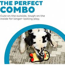 Outward Hound Durablez Minis Stuffing-Free Squeaky Plush Dog Toy For Puppies & Small Dogs - Interactive, Soft Yet Tough, No Mess, Jumbo Squeaker, Long-Lasting Play, Fox - Con vịt - Xem 2