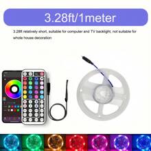 16-100 Feet USB Lights With 44-Key Remote + App Smart Control , Night Light /TV Backlight Lights With Timing RGB Color Changing,LED Strip Lights For Bedroom,Holiday Decoration ,Lights Gifts Home Room Decor Wall Decor Halloween Party