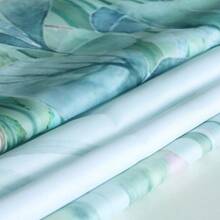 Green Leaf Shower Curtain Emerald Bird Mint Green 72 W X 72 L With 12 Hooks Weighted Hem Bathroom Shower Curtain Hummingbird Shower Curtains Water Resistant - GreenLeafKingfisher - View 4