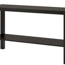 Parsons Console Table, Black Oak - Multicolor - View 2