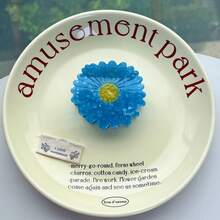 鸟与花系列发夹，小众设计鹦鹉醋酸纤维发夹，卡通拼布鸟发夹，创意可爱大雏菊醋酸纤维发夹，向日葵发夹，可爱甜美花朵发髻发夹，高品质水钻发夹 - 彩色 - 查看 30