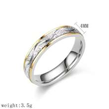2pcs Stainless Steel Couple Rings, Fashionable European And American Style Diamond Rings, Sandblasted Stainless Steel Rings With Cubic Zirconia, Wedding Rings, Valentine's Day Gifts