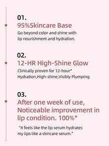 Laneige K-Beauty Glaze Craze 有色唇部精华，丰唇，12g，含多肽滋养保湿，用于唇部护理和上色，95% 护肤底霜，12 小时高光泽，日常妆容 - 楓糖釉 - 查看 5