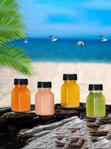 1/3pcs Plastic Juice Bottles With Caps, Transparent Juice Bottles, 8oz 12oz(250ml,350ml),Juice Containers With Lids For Fridge, Reusable Juicing Bottles, Smoothie Bottle, Empty Plastic Juice Bottles, Drink Containers With Lids, Empty Milk Bottles Plastic Smoothie Drink Bottles, For Outdoor, Camping