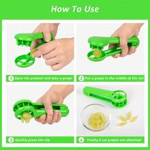 1pc Fruit Cutter Tool For Grapes Cherries Tomatoes Strawberries Vegetable And Fruit Salad Quarter Slicer Fruit Divider Efficient Easy To Use Kitchen Gadget For Slicing Fresh Fruits And Vegetables - Green - View 6