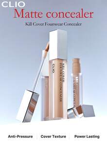 Clio K-Beauty KILL COVER FOUNWEAR 遮瑕液，筆尖遮瑕，抗壓，液態遮瑕，輕盈，全遮蓋，持久，遮瑕，修正，遮蓋，保濕，提亮，淺沙色，韓系彩妝 - #2 LINGERIE - 查看 2