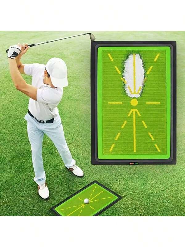 Golf Schwungtrainings-Matte zur Schwungdetektion, Fortgeschrittenes Golf Schlagkissen, Feedback Golfübungsmatte, Hochwertige Golf Abschlagmatte für Indoor/Outdoor, Golf Trainingsutensilien