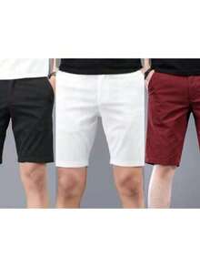 Kit 3 Men's Twill Bermuda Shorts - Multicolor - View 6