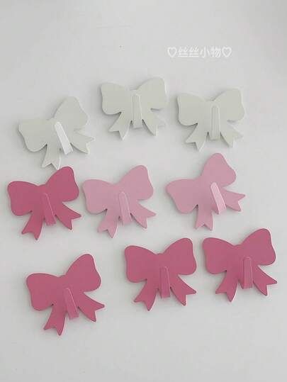 1/3/5/10개 나비 무늬 벽 후크, 강력한 접착제로 드릴링 불필요, 침실, 기숙사, 가정, 욕실, 수납 장식에 적합