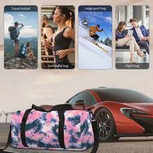 Tie-Dye Pattern Printed Large Capacity Travel Duffel Bag Travel Bag Handbag Luggage Bag For Travel For Business For Vacation Holiday Portable Multifunction Unisex Weekender Bags