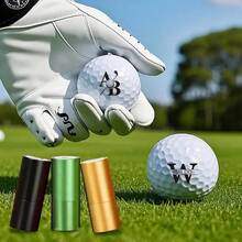 Customized Golf Ball Stamp, Personalized Golf Ball Stamp - Self-Inking Golf Ball Marker, Reusable Golf Ball Marker Tool, Unisex Accessories And Gifts, Premium Golf Ball Stamp: Leave Your Mark On Every Shot - Black Set (black Shell + Black Ink) - View 4