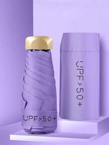 小折叠伞，迷你口袋防水便携旅行伞，遮阳伞女士防晒UV防晒伞二合一迷你六折超轻小巧便携，迷你旅行伞，小巧便携晴雨两用伞，遮阳，99%防紫外线，男女适用，结构耐用，防晒防雨