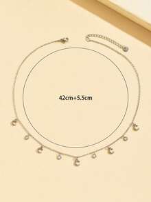 1pc Fashion Stainless Steel Necklace - Rose Gold - View 10