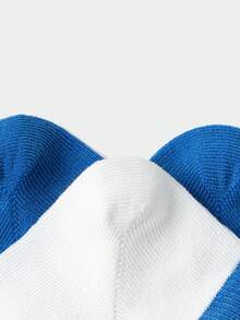 Balabala 儿童船袜夏季网眼袜薄款透气男童女童短袜学院风弹力袜四双装 - 藍白色調 - 查看 4