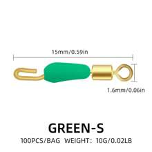 100 piezas de Pinzas de cable de silicona rápido, clip de cable, conector de anillo en forma de ocho, accesorio de pesca