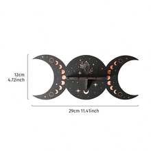 1 pieza de Estantería de pared montada creativa y minimalista (los clavos no están incluidos), disponible en múltiples estilos: libélula, hoja de plátano, mariposa, loto - Accesorio colgante de decoración de pared, estantería de almacenamiento pequeña de madera de bricolaje