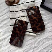 Fashionable Leopard Print & Tie Dye Gradient Phone Case, Suitable For  17 Pro Max/17 Air/ 16 Pro MAX/15 Pro Max/14 Pro/13 Pro/12/11, Personalized Phone Case For Men And Women, Middle Eastern Style