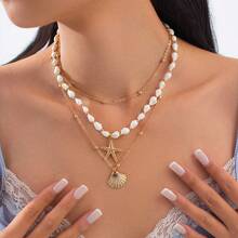 Women Collar & Accessories Set - 彩色 - 查看 3