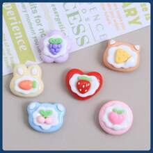 6pcs Cartoon Animal & Strawberry Decorative 3D Magnetic Stickers, Creative Fridge Magnets, Cute Decor Pieces For Office, Kitchen, Whiteboards, Storage Cabinet, Dishwasher, Home Decoration, Valentine's Day Gift