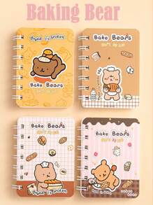 4 قطع دفتر بحجم A7 ، 80 صفحة ، دفتر تخطيط ، دفتر كتابة ، لوازم مدرسية ومكتبية ، بحجم محمول ، مناسبة للعودة إلى المدرسة ، التخرج ، هدايا عيد الأطفال ، جوائز تعليمية