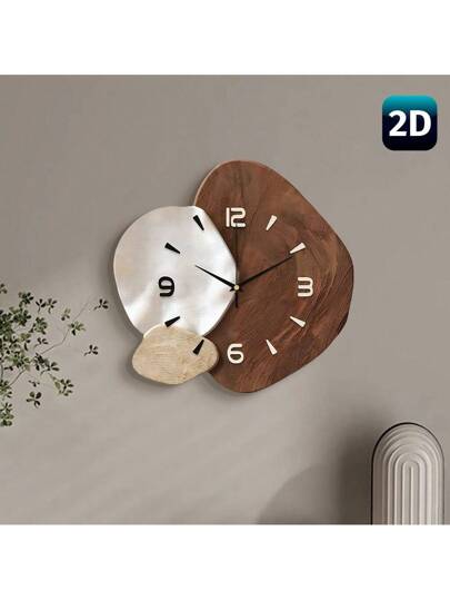 1pc Creative Art ation Wand Clock, Super Quiet Quartz Movement, No Ticking Sound, Room ation, Home Living Bedroom Classroom Kitchen Office Restaurant Ho view 4