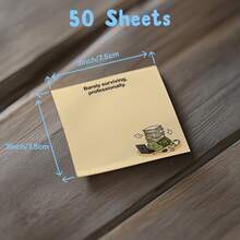 4pcs Funny & Cute Animal Sticky Notes 3x3 Inch 50 Sheets Funny Office Note Pads Adhesive Funny Sticky Notes For School Office Home Supplies Students Teachers Gift, School Supplies,Back To School - A - View 10