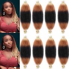 16inch Elastic Dreadlock Wig Curly Hair (Single) - Khaki - View 1