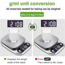 1pc, Scale, High-Precision Stainless Steel Digital Kitchen Scale, Electronic Scale, Precision Baking Household Small Scale, Food Scale, Medicine Scale, Coffee Scale, Postal Scale, Kitchen Stuff, Baking Tools