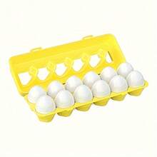 Izengate 12pcs Egg Matching Toy, Color & Shape Identification Sorting Puzzle, Educational Early Learning Sensory Toy, Suitable For Toddlers 18+ Months, Children's Christmas & New Year Gift - Multicolor - View 7