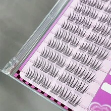 MIXIAOHE Kiểu Hàn Quốc Không Keo Mi Giả 60 Cái Cụm Riêng Biệt Tự Làm Không Tháo Tự Nhiên Xoăn Trông Thật Hàng Ngày Có Keo Dán Cụm Nối Mi Giả Cho Người Mới Bắt Đầu, Chiều Dài 10mm-13mm Cụm Mi, Cụm Mi Mắt, Lông Mi Riêng Biệt, Lông Mi, Lông Mi Giả - C - Xem 9