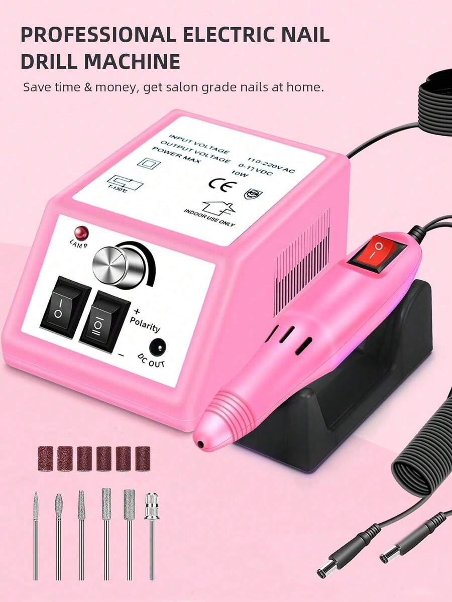 Professional Nail Art Drill Set, Electric Nail Drill Machine, Nail Grinding Machine, Gel Exfoliating Machine, Nail Grinding, Filing And Polishing Tools
