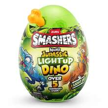 ZURU Smashers Nano Jurassic Light Up Dino , Dinosaur Themed Collectible Toy Egg With Over 5 Surprises For Boys And Kids - Multicolor - View 7