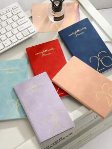 1pc/A6/2026 Planner, Portable Schedule Book, 365 Days Time Management Notebook, Weekly Planner, Daily Planner, Diary, Back To School, School Supplies, 2025-2026 Agenda