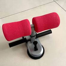 Sit-Up Bar Floor, Portable Sit-Up Fitness Equipment With 2 Power Suction Cups And Adjustable Kickstand, Home Exercise Equipment With Massage Rollers For Bedroom, Living Room, Home And Office, Mother's Day Gift