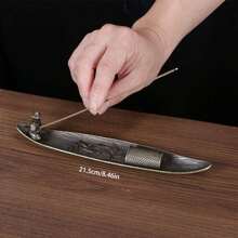 1 Retro Metal Fisherman Incense Burner, Home Decoration Incense Stick Burner, Suitable For Aromatherapy And Meditation Zen Stove, Fisherman Fishing Line Incense Plug Alloy Line Incense Plug Tea Ceremony Incen Random Delivery Of Stylesse Burner Lighting Device For Home Indoor, Alloy Old Man Fishing Line Incense Plug Base Tea Ceremony Incense Burner For Home Indoor Sinking Sandalwood Incense Line Incense Holder