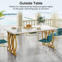 Tribesigns Dining Tables - White - View 4