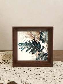 1 件复古相框，入口桌面装饰，书房/客厅墙壁艺术，高端装饰画，可水平或垂直放置，适合作为送给朋友或家人的礼物