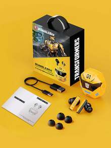 Auriculares Bluetooth inalámbricos para juegos juegos con cancelación pasiva del ruido, sonido HD de alta fidelidad, efectos musicales, baja latencia, batería de larga duración y graves potentes para juegos,TWS - Amarillo - Ver 11