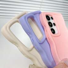 Set de 3 fundas de teléfono de silicona con diseño de ola antideslizante, compatibles con 16 Pro Max, 15 Pro Max, 14 Pro Max, 13 Pro Max, 12 Pro Max, 11 Pro Max, XS Max, 7, 8 Plus, OPPO, VIVO, Honor