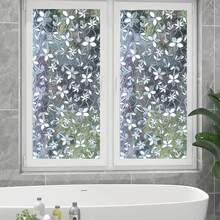 Decorative 3D Stained Window Decal Self Adhesive Frosted Window Cover PVC Energy Saving Window Film For Office For Bathroom For Kitchen - Multicolor - View 122