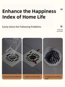 1 pieza Atrapador de cabello para drenaje, mantiene el drenaje limpio y sin obstrucciones, juego de colador de cabello para drenaje de ducha. Cubierta de filtro de drenaje para tapones de cabello, atrapador de cabello de ducha desechable, atrapador de cabello de ducha desechable, malla de filtro de fregadero de piso, tapones de cabello para bañeras de baño, accesorios de baño, cocina, baño, artículos del hogar (secar antes de usar para evitar desprendimiento) Vuelta al colegio