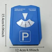 Digital Parking Timer Disc With Ice Scraper, 4 Language Display (English/Dutch/German/French), 24-Hour Display, Battery-Free Operation, Suitable For Parking Meters And Vehicle Safety