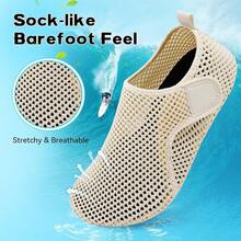 Scurtain Barefoot Shoes Women Men Beach Swim Aqua Socks Summer Quick-Dry Sandals Slippers - 米色 - 查看 3